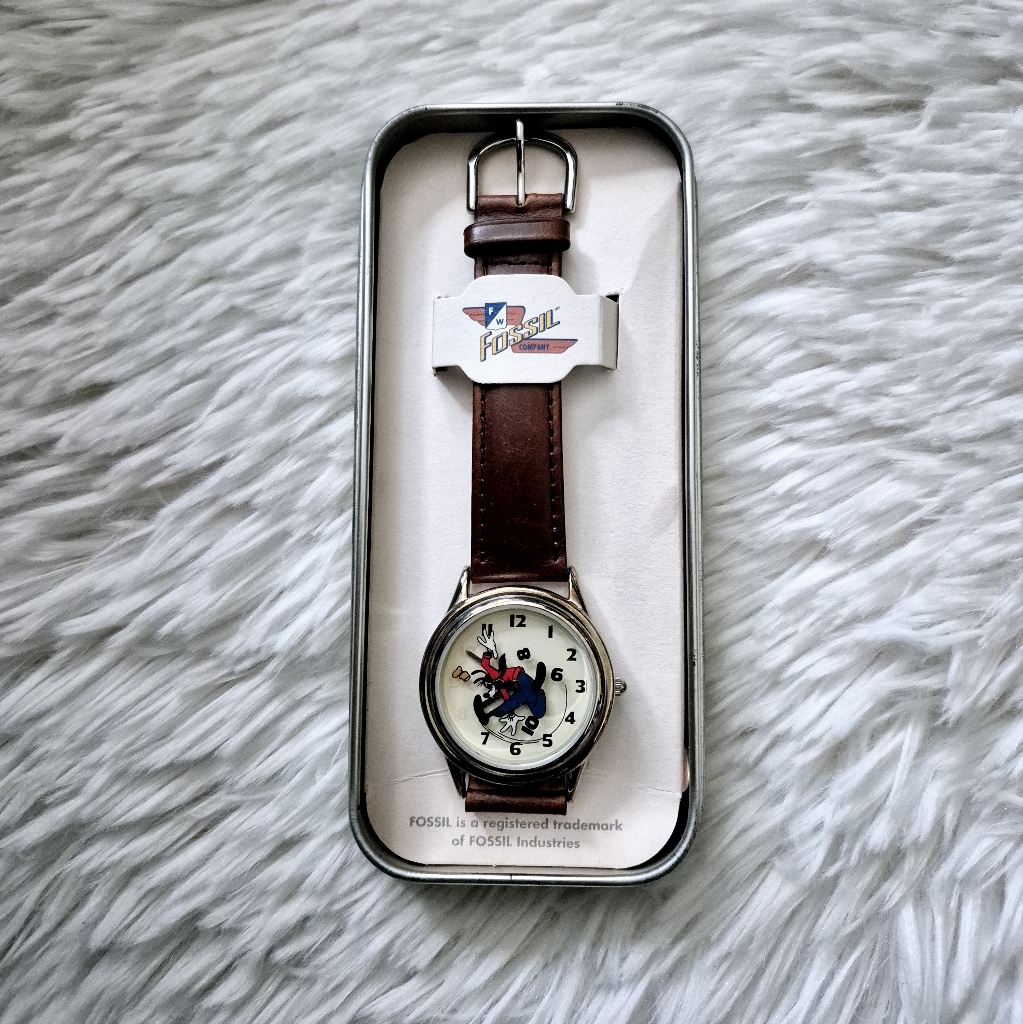 Brown Leather Strap Watch